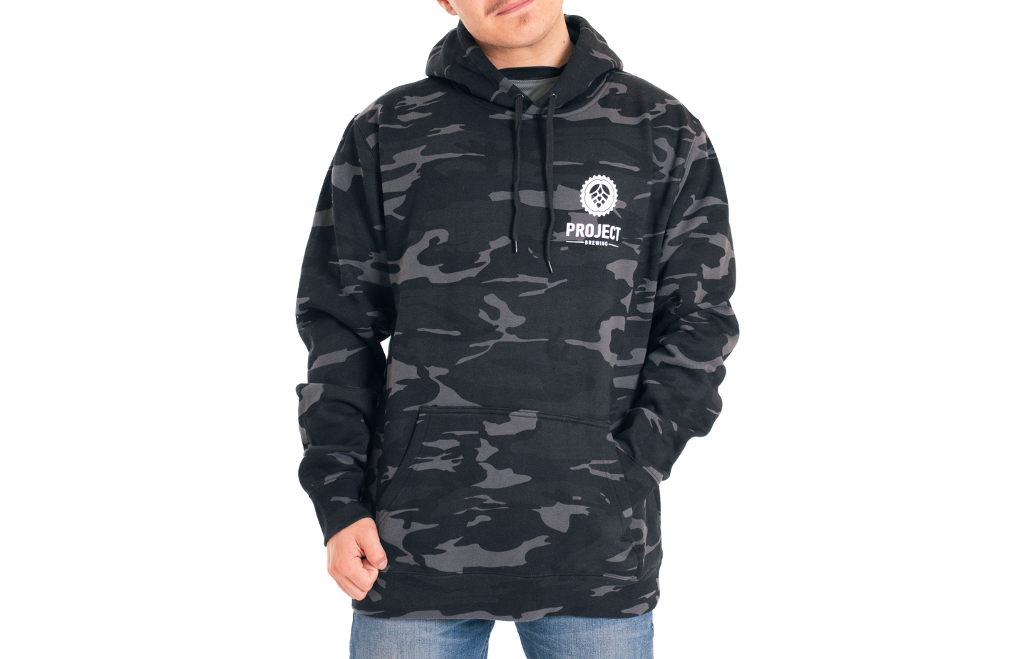 Adult Green Camo Unisex Hoodie